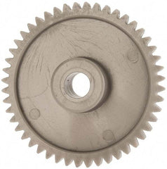 Made in USA - 48 Pitch, 2" Pitch Diam, 2.083" OD, 48 Tooth Spur Gear - 1/4" Face Width, 5/16" Bore Diam, 43/64" Hub Diam, 20° Pressure Angle, Acetal - USA Tool & Supply