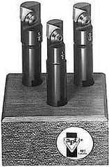 APT - 12 to 18mm Cutting Diam, Straight Shank, Indexable Tridex End Mill Set - 3, 5 Inserts, EMM Carbide Toolholder, Series Miniature - USA Tool & Supply