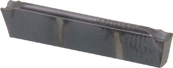 Kennametal - A4C2 CF KC5025 Grade, 0.0783" Cutting Width, Carbide Cutoff Insert - 10° Left Hand Lead Angle, 0.0079" Cnr Rad, TiAlN Coated - USA Tool & Supply
