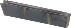 Kennametal - A4C2 CF KC5025 Grade, 0.0783" Cutting Width, Carbide Cutoff Insert - 10° Left Hand Lead Angle, 0.0079" Cnr Rad, TiAlN Coated - USA Tool & Supply