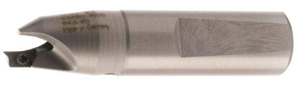 Kennametal - 5.55 to 6mm Diam, Whistle Notch Shank, 20mm Body Shank Diam, 45° Combo Chamfer and Countersink Drill - 6mm Drill Shank Diam, 3.41020R901 Insert, 85mm OAL - USA Tool & Supply