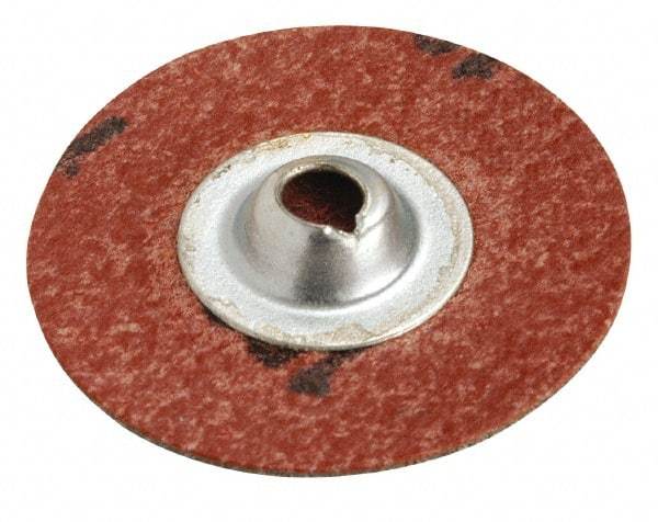 Superior Abrasives - 3" Disc Diam, 120 Grit, Aluminum Oxide Quick Change Disc - Type S Attaching System, Coated, Fine Grade - USA Tool & Supply