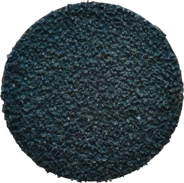 Tru-Maxx - 2" Disc Diam, 36 Grit, Zirconia Alumina Quick Change Disc - Type R Attaching System, Coated, Blue, Very Coarse Grade - USA Tool & Supply