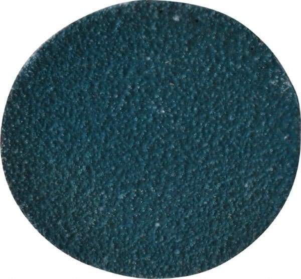 Tru-Maxx - 2" Disc Diam, 60 Grit, Zirconia Alumina Quick Change Disc - Type R Attaching System, Coated, Blue, Medium Grade - USA Tool & Supply