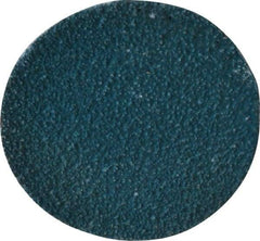 Tru-Maxx - 2" Disc Diam, 60 Grit, Zirconia Alumina Quick Change Disc - Type R Attaching System, Coated, Blue, Medium Grade - USA Tool & Supply