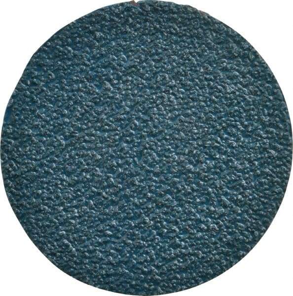 Tru-Maxx - 3" Disc Diam, 36 Grit, Zirconia Alumina Quick Change Disc - Type R Attaching System, Coated, Blue, Very Coarse Grade - USA Tool & Supply