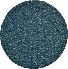 Tru-Maxx - 3" Disc Diam, 36 Grit, Zirconia Alumina Quick Change Disc - Type R Attaching System, Coated, Blue, Very Coarse Grade - USA Tool & Supply