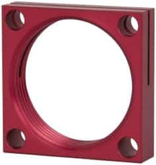 De-Sta-Co - 1-3/4 - 12 Thread, 0.2795" Mounting Hole, Aluminum Clamp Mounting Block - 1/2" Thick x 2" Long x 2" Wide - USA Tool & Supply