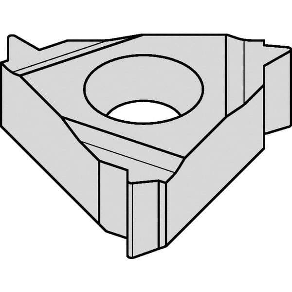 Kennametal - 16EL External Left Hand 12 UN Laydown Threading Insert - Grade KC5025, TiAlN Coated Carbide, 9.53mm Inscribed Circle - USA Tool & Supply