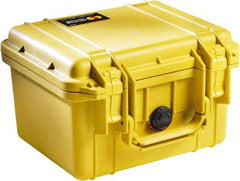 Pelican Products, Inc. - 9-11/16" Wide x 6-7/8" High, Clamshell Hard Case - Yellow, Polyethylene - USA Tool & Supply