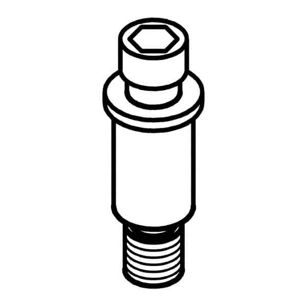 Kennametal - 5/64" Hex Socket, M5x0.8 Thread, Lock Pin for Indexable Turning Tools - Series Kenloc - USA Tool & Supply