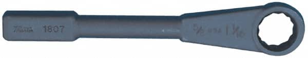 Martin Tools - 1-1/16", 12 Point, Black Finish, Single End, Striking Box Wrench - USA Tool & Supply