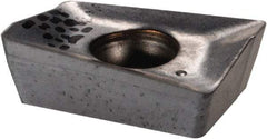 Iscar - APCT100304 HM Grade IC328 Carbide Milling Insert - TiCN Finish, 0.138" Thick, 0.45mm Corner Radius - USA Tool & Supply