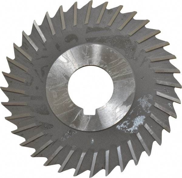 Value Collection - 4" Blade Diam x 3/32" Blade Thickness, 1" Hole, 36 Teeth, High Speed Steel Side Chip Saw - Straight Tooth, Arbor Connection, Uncoated - USA Tool & Supply