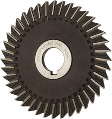 Value Collection - 5" Blade Diam x 1/4" Blade Thickness, 1" Hole, 40 Teeth, High Speed Steel Side Chip Saw - Straight Tooth, Arbor Connection, Uncoated - USA Tool & Supply