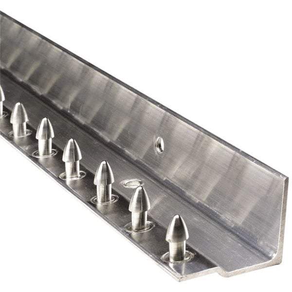 Aleco - 3Ft. Long Aluminum Boltless Dock Strip Door Mounting Hardware - For Use with Vinyl Strip Material (All Widths) - USA Tool & Supply