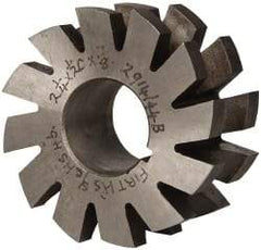 Value Collection - 1/4" Radius, 1/2" Circle Diam, 2-1/4" Cutter Diam, 1/2" Cutting Width, Arbor Connection, Concave Radius Cutter - High Speed Steel, Oxide Finish, Form Relieved, 10 Teeth - USA Tool & Supply