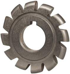 Value Collection - 11/64" Radius, 2-3/4" Diam, 12 Teeth, Arbor Connection, High Speed Steel Convex Radius Cutter - Form Relieved Relief, Bright Finish - USA Tool & Supply