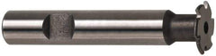 Made in USA - 5/16" Radius, 5/8" Circle Diam, 1-5/8" Cutter Diam, Shank Connection, Convex Radius Cutter - 3/4" Shank Diam, 4" OAL, High Speed Steel, Uncoated, Form Relieved, 4 Teeth, Weldon Flat - USA Tool & Supply