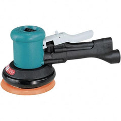 Dynabrade - 12,000 OPM, 23 CFM Air Consumption, Palm Air Orbital Sander - Round Pad, 1/4 NPT Inlet - USA Tool & Supply