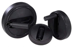 KIPP - 3.9" Diam, Thermoplastic Handwheel with Handle - 1.1" Hub Diam - USA Tool & Supply