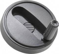 KIPP - 3.15" Diam, Thermoplastic Handwheel with Handle - 0.98" Hub Diam - USA Tool & Supply