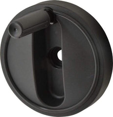 KIPP - 6.3" Diam, Thermoplastic Handwheel with Handle - 1.8" Hub Diam - USA Tool & Supply
