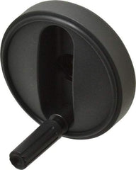 KIPP - 3.15" Diam, Thermoplastic Handwheel with Handle - 0.98" Hub Diam - USA Tool & Supply