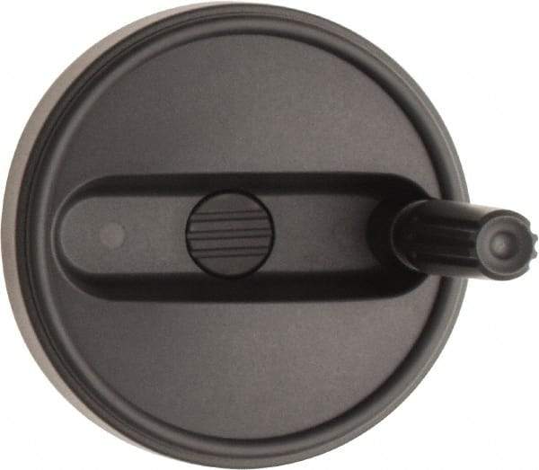 KIPP - 3.9" Diam, Thermoplastic Handwheel with Handle - 1.1" Hub Diam - USA Tool & Supply