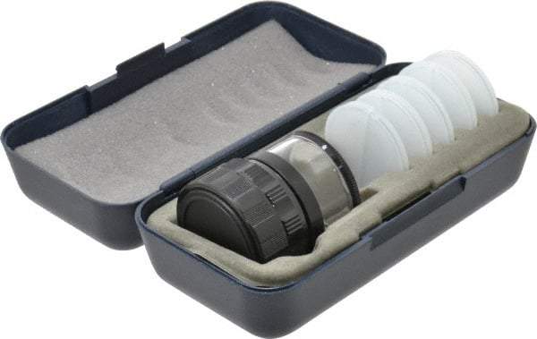 SPI - 5 Reticle, 10x Max Magnification, 1-3/8 Inch Lense Diameter, Pocket Comparator - Reticle No. 1, 5, 7, 8, 12 - USA Tool & Supply