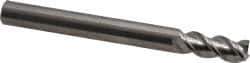 OSG - 1/4", 5/8" LOC, 1/4" Shank Diam, 2-1/2" OAL, 3 Flute, Solid Carbide Square End Mill - Single End, Uncoated, Spiral Flute, 45° Helix, Centercutting, Right Hand Cut, Right Hand Flute, Series 2042 - USA Tool & Supply