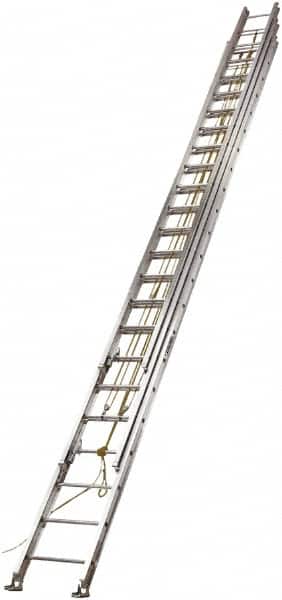 Louisville - 60' High, Type I Rating, Aluminum Industrial Extension Ladder - USA Tool & Supply