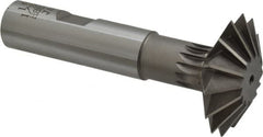 Interstate - 1-1/2° 1-1/2" Cut Diam, 1/2" Cut Width, 5/8" Shank, Cobalt Double-Angle Cutter - USA Tool & Supply