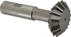 Interstate - 1-7/8° 1-7/8" Cut Diam, 5/8" Cut Width, 3/4" Shank, Cobalt Double-Angle Cutter - USA Tool & Supply