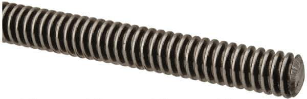 Keystone Threaded Products - 3/8-12 Acme, 3' Long, Low Carbon Steel Precision Acme Threaded Rod - Right Hand Thread, 2C Fit - USA Tool & Supply