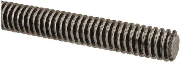 Keystone Threaded Products - 1/2-10 Acme, 3' Long, Low Carbon Steel Precision Acme Threaded Rod - Right Hand Thread, 2C Fit - USA Tool & Supply