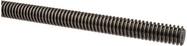 Keystone Threaded Products - 1/2-10 Acme, 6' Long, Low Carbon Steel Precision Acme Threaded Rod - Right Hand Thread, 2C Fit - USA Tool & Supply