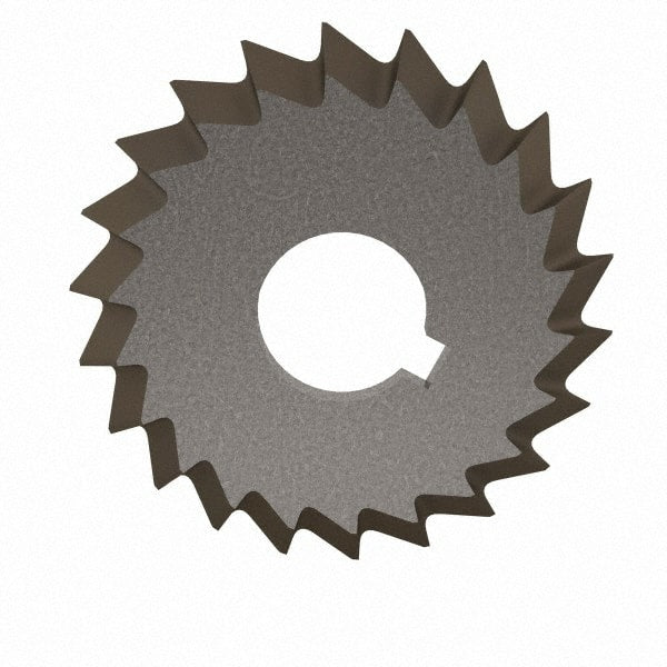 Value Collection - 2-3/4° 2-3/4" Cut Diam, 1/2" Cut Width, 1" Arbor, High Speed Steel Double-Angle Cutter - USA Tool & Supply