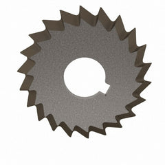 Value Collection - 2-3/4° 2-3/4" Cut Diam, 1/2" Cut Width, 1" Arbor, High Speed Steel Double-Angle Cutter - USA Tool & Supply