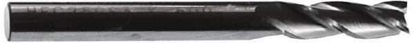 Kennametal - 1", 1-1/2" LOC, 1" Shank Diam, 4" OAL, 2 Flute, Solid Carbide Square End Mill - Single End, TiAlN Finish, Spiral Flute, 30° Helix, Centercutting, Right Hand Cut, Right Hand Flute, Series HEC - USA Tool & Supply