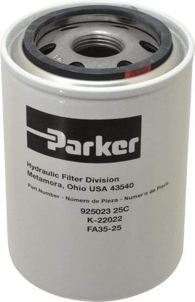 Parker - 25 Micron Rating, Spin On Breather - USA Tool & Supply