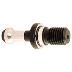 Iscar - BT40 Taper, M16x2 Thread, 60° Angle Radius, Standard Retention Knob - 2.3622" OAL, 0.5906" Knob Diam, 1.378" from Knob to Flange, 0.2165" Coolant Hole, Through Coolant - Exact Industrial Supply