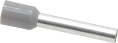 ACI - 12 AWG, Partially Insulated, Crimp Electrical Wire Ferrule - 18mm Long x 3.2mm Diameter Pin, 25-1/2mm Overall Length - USA Tool & Supply