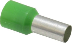 ACI - 6 AWG, Partially Insulated, Crimp Electrical Wire Ferrule - 12mm Long x 6.2mm Diameter Pin, 22.2mm Overall Length - USA Tool & Supply