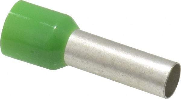 ACI - 6 AWG, Partially Insulated, Crimp Electrical Wire Ferrule - 18mm Long x 6.2mm Diameter Pin, 28.2mm Overall Length - USA Tool & Supply