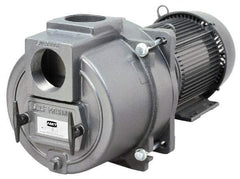 American Machine & Tool - 230/460 Volt, 47/24 Amp, 3 Phase, 15 HP, Self Priming Sewage Trash Pump - 215JM Frame, 4 Inch Inlet, TEFC Motor, Cast Iron Housing, Stainless Steel Impeller, Buna N Seal - USA Tool & Supply