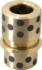 Dayton Lamina - 1" ID x 2-11/16" OAL, Cast Aluminum Bronze, Die & Mold Shoulder Bushing - Shoulder, 1-27/32" Bottom OD, 1-1/2" Top OD, 1-3/4" Under Collar, 1-3/4" Under Collar, 15/16" Above Collar - USA Tool & Supply