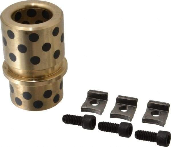 Dayton Lamina - 1-1/4" ID x 3-1/8" OAL, Cast Aluminum Bronze, Die & Mold Shoulder Bushing - Shoulder, 2-3/32" Bottom OD, 1-3/4" Top OD, 2" Under Collar, 2" Under Collar, 1-1/8" Above Collar - USA Tool & Supply