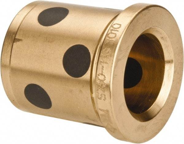 Dayton Lamina - 3/4" ID x 1-3/8" OAL, Aluminum Bronze, Die & Mold Shoulder Bushing - Shoulder, 1-1/8" Bottom OD, 1-1/8" Top OD, 1.3" Collar OD, 1-3/16" Above Collar - USA Tool & Supply