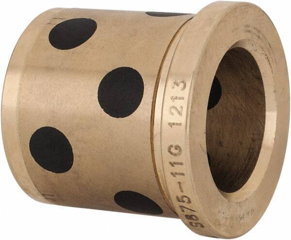 Dayton Lamina - 7/8" ID x 1-3/8" OAL, Aluminum Bronze, Die & Mold Shoulder Bushing - Shoulder, 1-1/4" Bottom OD, 1-1/4" Top OD, 1.43" Collar OD, 1-3/16" Above Collar - USA Tool & Supply